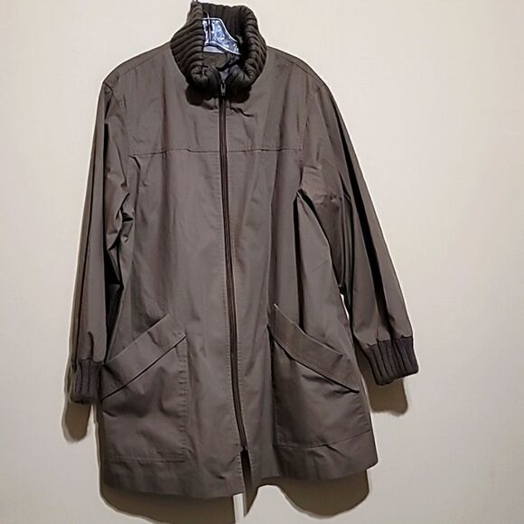 Khaki Women's Coat Sz 17/18 - Picture 2 of 10